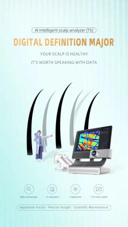 Epilator T5 Professional AI Intelligent Scalp Analyzer AI Intelligent Digital Hair Scalp Analysis HD Microscope Hair Analysis