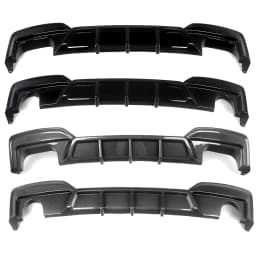 Magickit Dual & Single Exhaust Rear Bumper Diffuser Lip for BMW F06 F12 F13 640i 650i M Sport 2012-2018 Coupe 2Door Sedan 4-Door