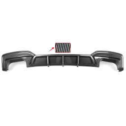Magickit Dual & Single Exhaust Rear Bumper Diffuser Lip for BMW F06 F12 F13 640i 650i M Sport 2012-2018 Coupe 2Door Sedan 4-Door