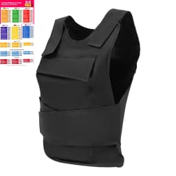 21.65*20.87inch Outdoors Protective Vest Manganese Steel Adjustable Security Training Protective Vest for Security Personnel Pol