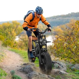 Jansno ebike X50 Adult Electric Bicycle 1000W Men's E-Mountain Bike 48V 17AH Battery 20 Inch Fat Tire Off-Road Electric Bike