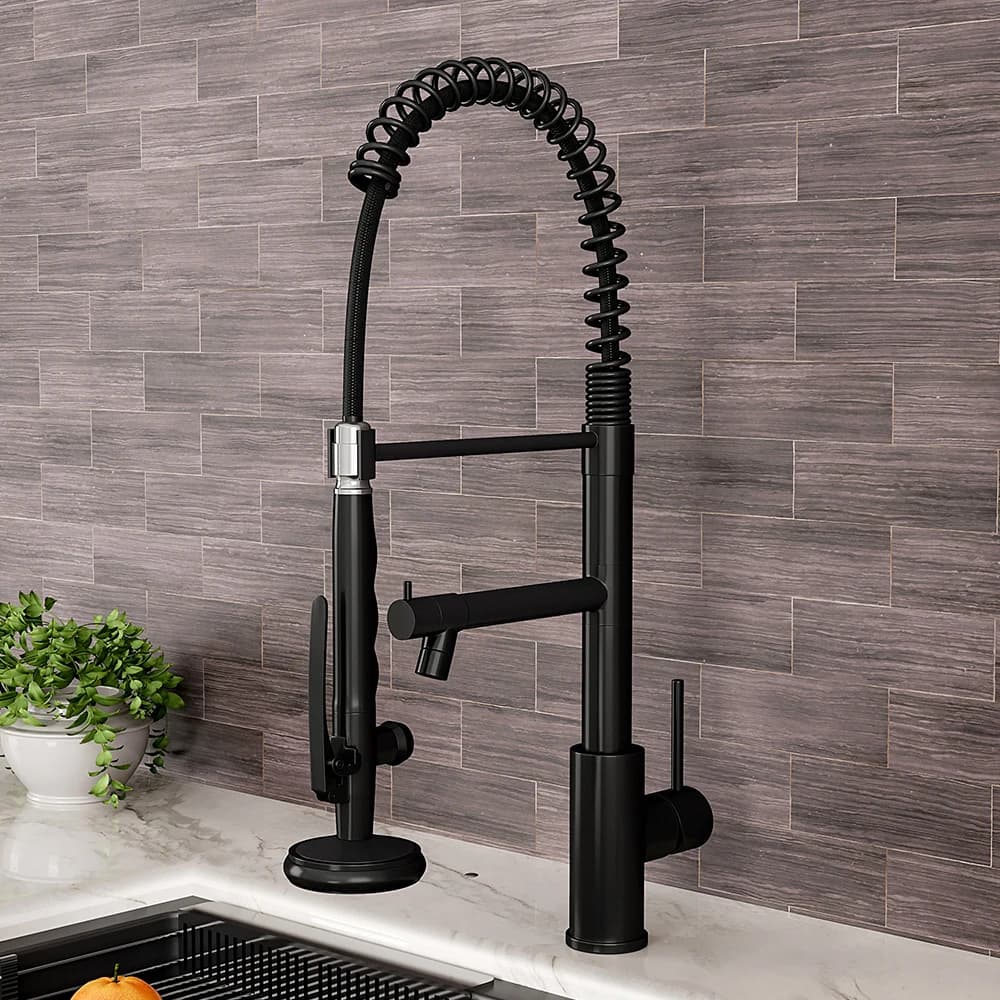 Voltsify Swivel Kitchen Faucet with Pull Down Sprayer and Pot Filler