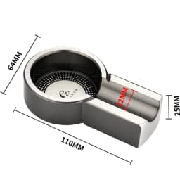 Galiner Metal Cigar Ashtray Portable Home 1 Slot Cigar Ash Tray Travel Mini Ashtrays For Smoking