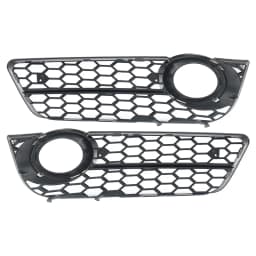 For Audi A5 Coupe Standard Bumper 2008-2011 Honeycomb Fog Light Grille Cover