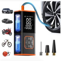 Portable car tyre inflator,tyre air pump, car air compressor, digital air compressor suitable for cars, motorcycles and bicycles