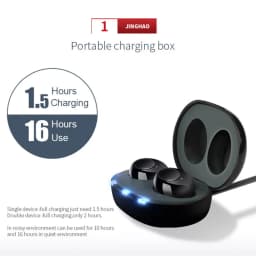 JINGHAO Hearing Aid - Mini, Clear Voice, OTC,Rechargeable Long 12 hours of use,Fashionable and nearly invisible