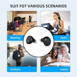 JINGHAO Hearing Aid - Mini, Clear Voice, OTC,Rechargeable Long 12 hours of use,Fashionable and nearly invisible