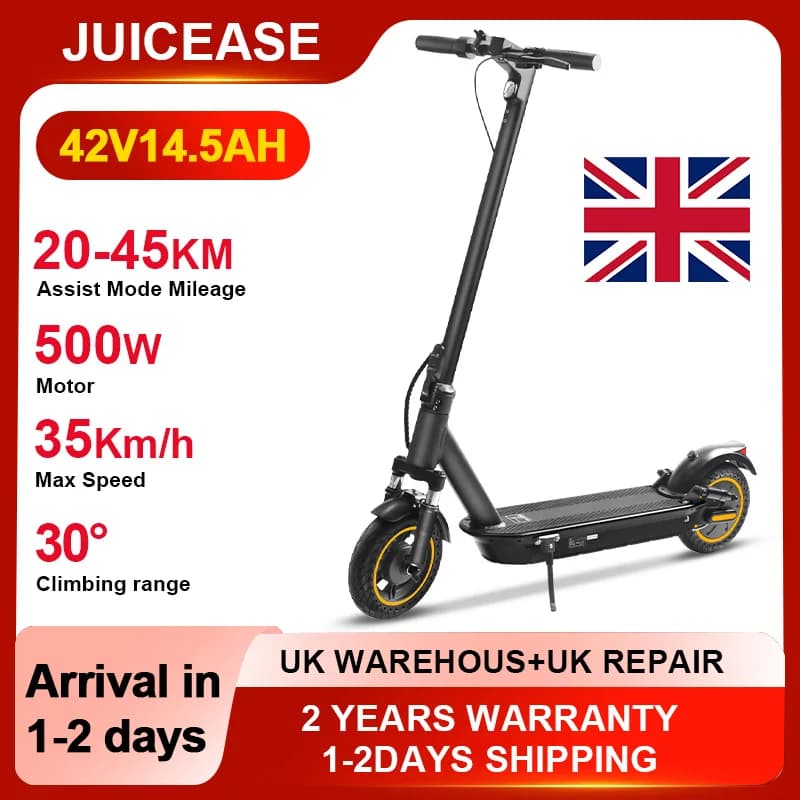 JUICEASE Adult Electric Scooter 500W Motor scooter 42V14.5AH Battery 10 Inch Wheels Smart APP Control Foldable Commuting Vehicle