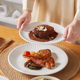 MALACASA LEILA 12/16/24/32 Ceramic Plate Sets White Porcelain Dinnerware Set with 4/6 PCS Dinner Plate/Dessert/Cereal Bowl/Soup