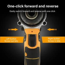 2 Battery Cordless Drill 21V Electric Screwdriver Set with 2 Batteries & Charger