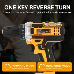 2 Battery Cordless Drill 21V Electric Screwdriver Set with 2 Batteries & Charger