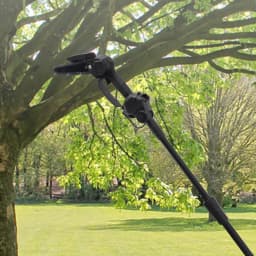 2-in-1 Cordless Pole Saw, Long-Handled Telescopic Tree Pruner, Cordless Long-Arm Saw, Suitable for Wood Cutting, Garden Pruning