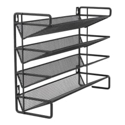 【Breeins】 Black 4 Tier Metal Spice Rack Organizer