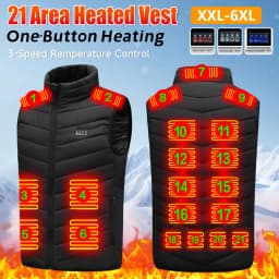 21 Heated Vest Zones Electric Heated Jackets Men Women Sportswear Heated Coat Graphene Heat Coat USB Heating Jacket For Camping