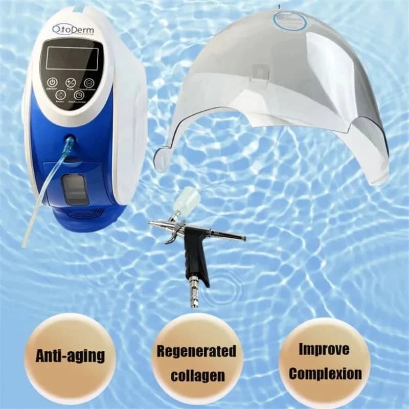 Professional O2toderm Oxygen Facial Machine Portable Anti-aging Equipment For Skin Rejuvenation Home and Beauty Salon Use