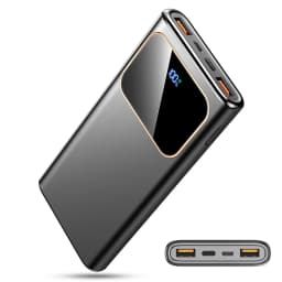DY201 22.5W Fast Charge Power Bank 10000mAh | USB-C 3 Ports + 8-Layer Protection | LED Display Universal Compatibility.