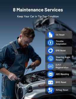TOPDON TopScan OBD2 Scanner Bluetooth, Bi-Directional Scanner Wireless All System Diagnostic Tool for iOS & Android, 8+ Hot Rese
