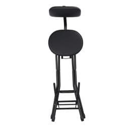 Guitar Stool with Padded Cushion Heavy-Duty Ergonomic Backrest Folding Chair with Guitar Stand Adult Portable Folding Stool