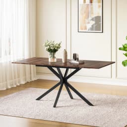 Extendable Dining Table,120-160 cm Rectangular Kitchen Table for Dining Room, Kitchen,Restaurant