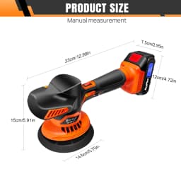 NEW! DayPlus 21V Car Polisher Buffer Machine Cordless 6-Speed Electric Polisher Kit 150mm Base for Polishing Sanding 2 Battery