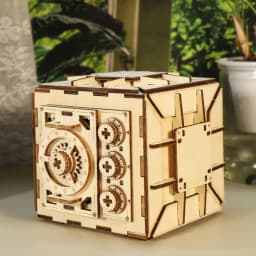 3D Wooden Puzzle For Adults DIY Locker Puzzle Box with Model Kit Christmas Gifts