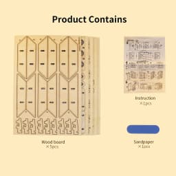 3D Wooden Puzzle For Adults DIY Locker Puzzle Box with Model Kit Christmas Gifts