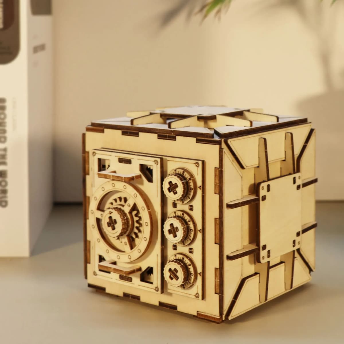 3D Wooden Puzzle For Adults DIY Locker Puzzle Box with Model Kit Christmas Gifts