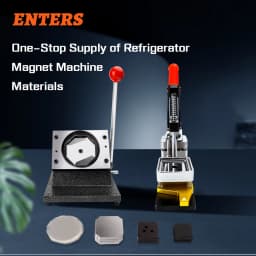 50*50mm School Magnet Making Machine With Cutter And 100 Sets Materials