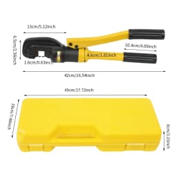 8T Hydraulic Rebar Cutter Bolt Chain Cutting Tool,Bolt Cutters 4mm to 16mm for Padlocks,Lock Cutter Heavy Duty Chain