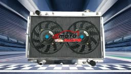 For Lexus LX450 96-97 / Toyota Land Cruiser 93-97 94 95 4.5 L6 Aluminum Radiator+FAN