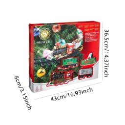 Hanging Christmas Train Set with Light Sound Christmas Toy Train Electric Tracks Toys for Kids Indoor Christmas Decoration