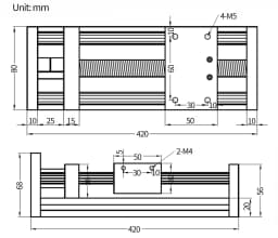 100-500mm Effective Stroke CNC Linear Guide Stage Rail Motion Slide Table SFU1605 Ball Screw Actuator Module