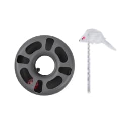 Interactive Cat Toy, 3-in-1 Disc, Ball and Mouse Game, Engaging Exercise and Play for Cats of All Ages