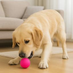 Glow in the Dark Dog Ball, Large Durable Chew Toy for Play and Outdoor Fun, Floating and Non-Toxic