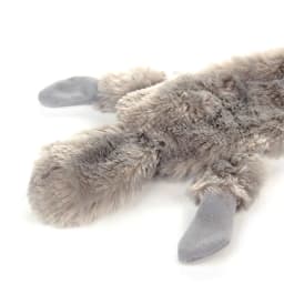 Fluffy Squeaking Raccoon Dog Toy Soft Plush Chew Toy with Dual Squeakers, Interactive Play Toy for Dogs and Puppies
