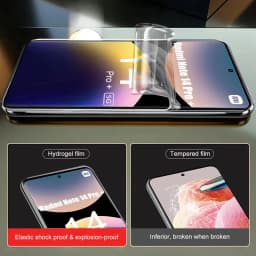 4 PCS Hydrogel Film For Xiaomi Redmi Note 14 Pro Plus 13 12 11 11S 12S 10S 9T Soft Screen Protector For Redmi Note 14 5G 4G Film