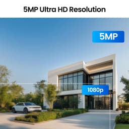 ZOSI 5MP/2MP 360°View Wired Security Camera System Audio Recording Pan Tilt Surveillance Cameras In/Outdoor H.265+ 8CH CCTV DVR
