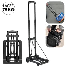 Folding Luggage Trolley Wheel Shopping Cart Portable Hand Truck Barrow Cart Travel Luggage Home Use Cart Adjustable Pull Rod