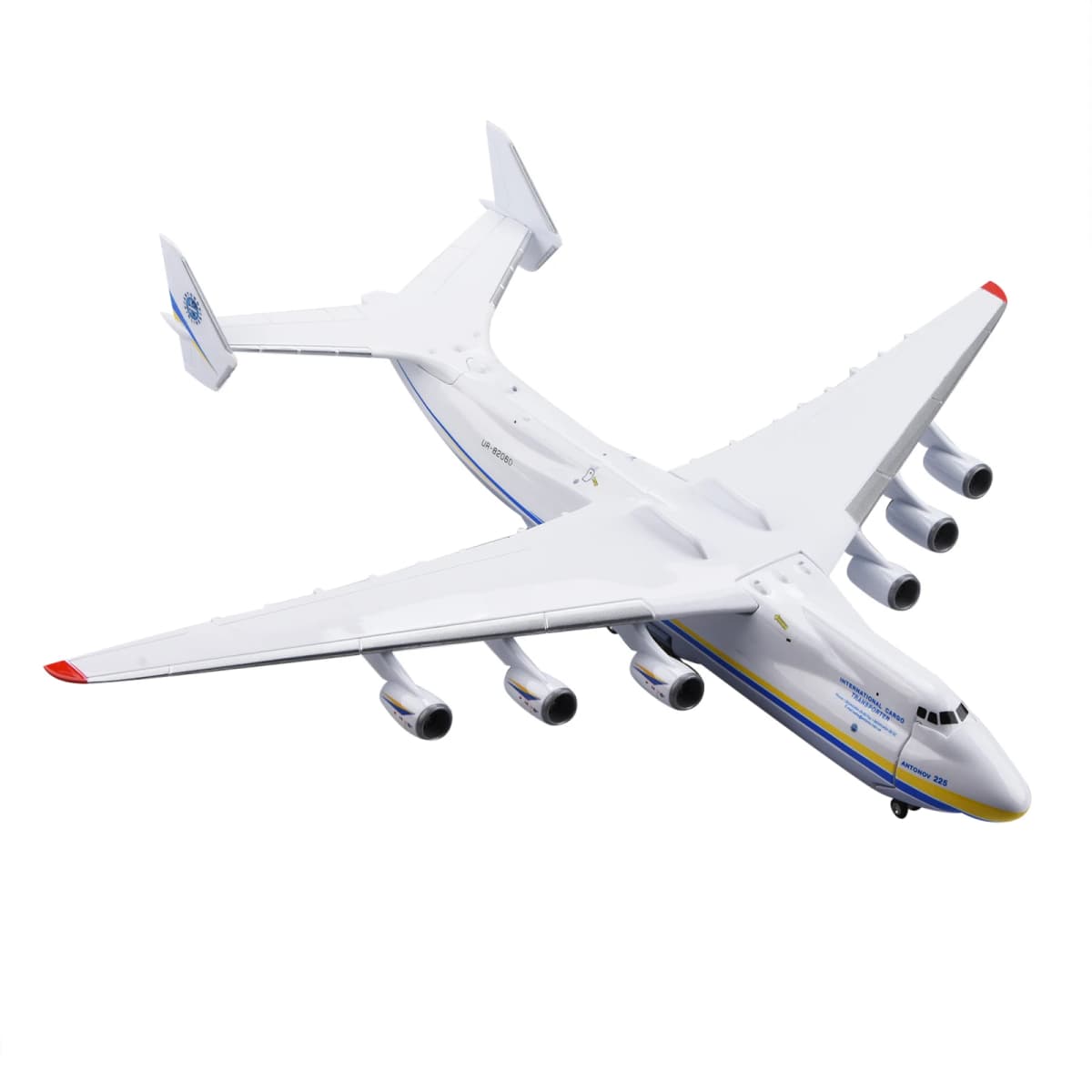Highly Detailed Airplane 1/200 Antonov Ukraine An-225 Aircraft Strategic Transport Resin Plane Model 16.6" Souvenir Home Decora