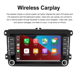 Podofo Carplay Android Auto Car Stereo Radio 7" 2 Din Mirror Link Car Multimedia Player FM GPS WIFI For VW/Golf/Passa/Skoda