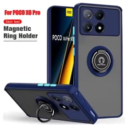 Shockproof Magnetic Phone Case For Xiaomi Poco X6 Pro 5G M6 X5 5G X3 NFC M3 M4 Pro 4G F4 GT Holder Cover For Poco F6 Pro Cover