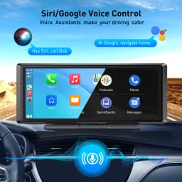 ESSGOO 8.1" Portable Carplay Universal For Cars RVs Trucks Car Stereo Radio SUVs Pickups Android Auto FM BT MP5 Player AUX
