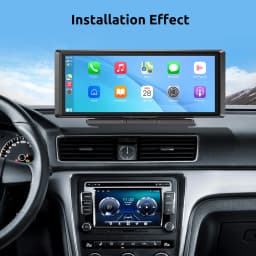 ESSGOO 8.1" Portable Carplay Universal For Cars RVs Trucks Car Stereo Radio SUVs Pickups Android Auto FM BT MP5 Player AUX