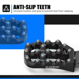 (UK US Stock) For 2026 Yamaha YZ250F YZ450FX YZ450F YZF 2024-2026 Offset Foot Pegs Footrest Kit Adjustable WR450F WRF 2024 2025