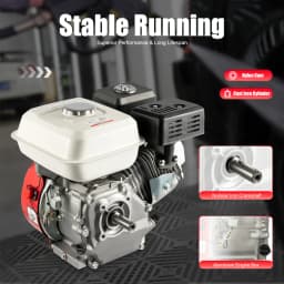 4-Stroke Petrol Engine, 7.5 HP OHV Single Cylinder Gasoline Engine Gas Motor Engine Go Kart Engine Air Cooling 212CC