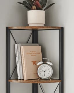 VASAGLE 5-Tier Corner Shelf, Storage Shelf Unit Multifunction, Bookcase, Plant Stand