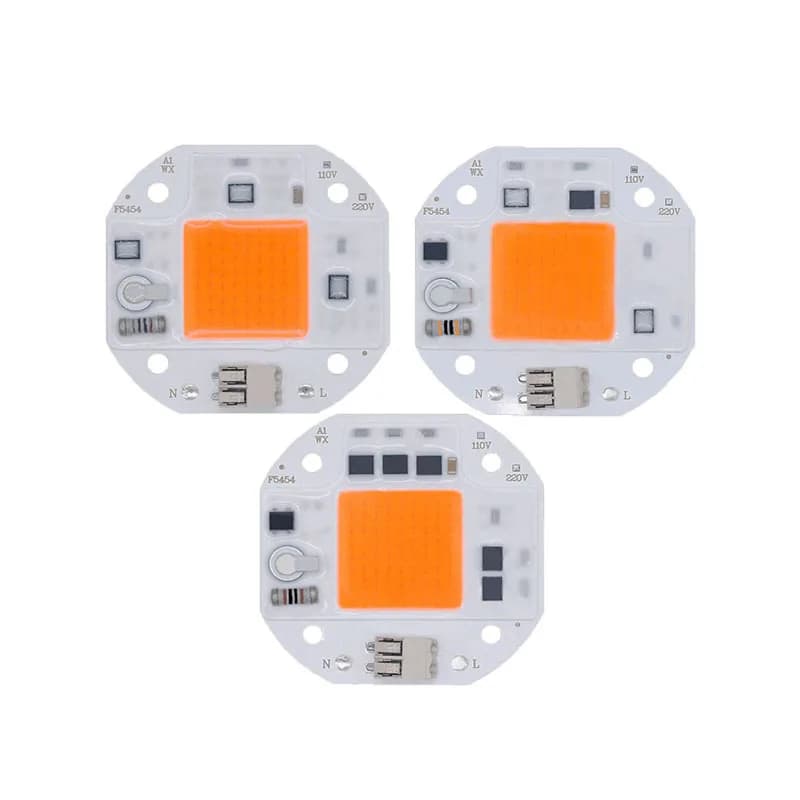 5PCS AC110V 220V COB LED Chip high-power 50W 70W 100W No Need Driver Warm Cold White Full Spectrum Light Lamp Beads Welding Free