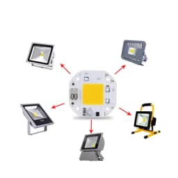 5PCS AC110V 220V COB LED Chip high-power 50W 70W 100W No Need Driver Warm Cold White Full Spectrum Light Lamp Beads Welding Free