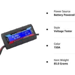 150A RC High Precision Current Power Analyzer Backlight LCD Digital High-Precision Amp Watt Meter RC Battery Power Analyzer