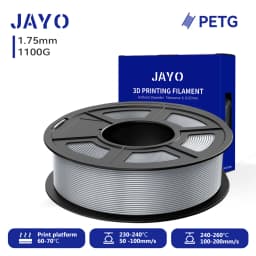 JAYO 3D PETG Filament 1.75mm +/-0.02mm 1100g PLA Printer Filament Neatly Wound 3D Printing Material For Bambu FDM 3D Printer